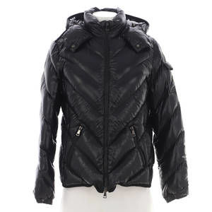 Moncler Women's Brouel Puffer Jacket Chevron Quilted Polyamide with Down